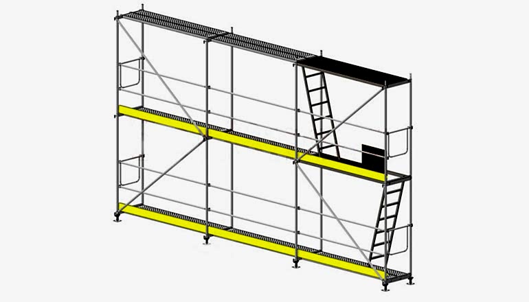 Galvanizli Güvenlikli İskele